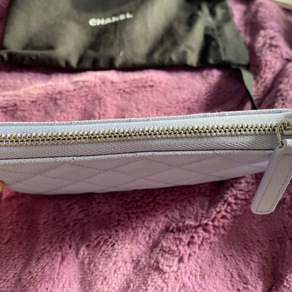chanel quilted mini o case lilac caviar silver hardware 21k - Picture 7 of 8